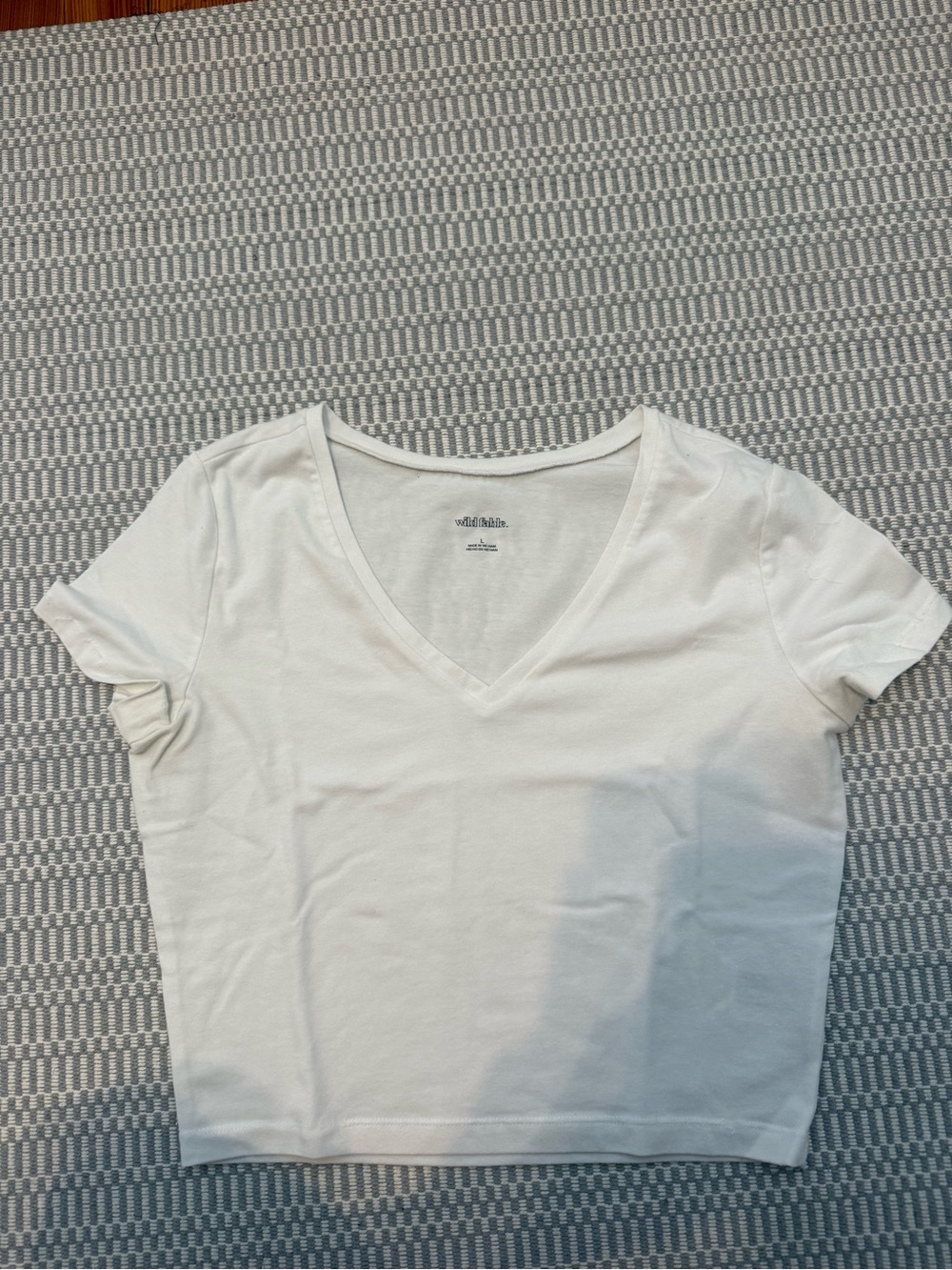White Fitted Tee